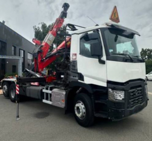 0701-2 -  RENAULT -  460-  6x2 - Euro 6 - 172.000 KM - 2015 YEAR - KRAN:  z fassi type 165